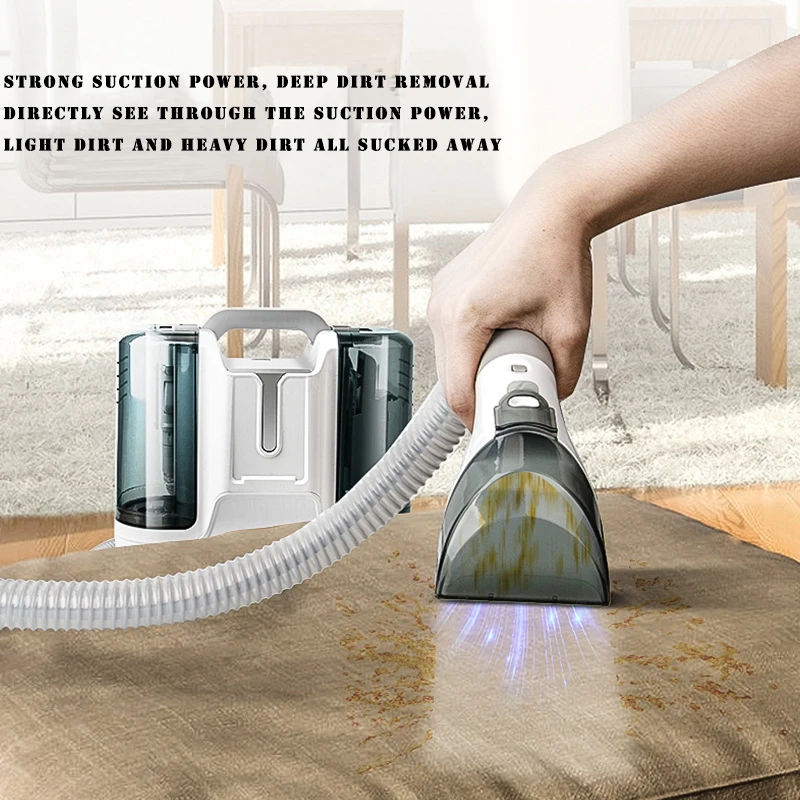 Automatic Home Carpet Cleaning Machine High-pressure Jet Integrated Vacuum Machine for Carpet, Curtain and Mattress Cleaning