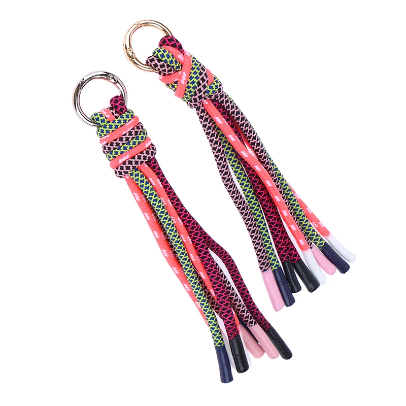 2024 New High-quality Hardware Anti-theft Keychain Fashion Bag Accessories Luxury Brand Tassel Female Bag Decoration