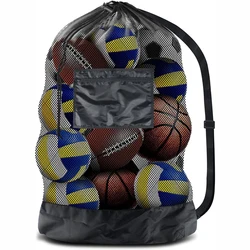 Drawstring Sports Ball Bag Football Mesh Bag Basketball Backpack Football Soccer Volleyball Ball Storage Bags Swimming Gear Bag