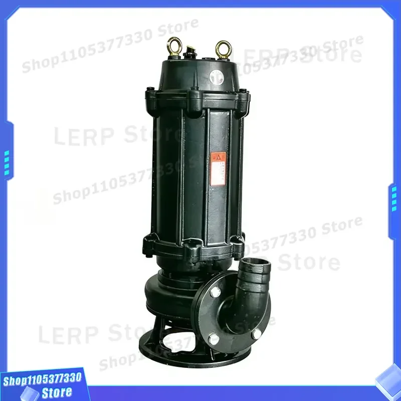 220V 240V Submersible Sewage Pump 50m Head High Lift Dirty Water Drainage Pump for Garden Pool Industrial Wastewater Cleaning