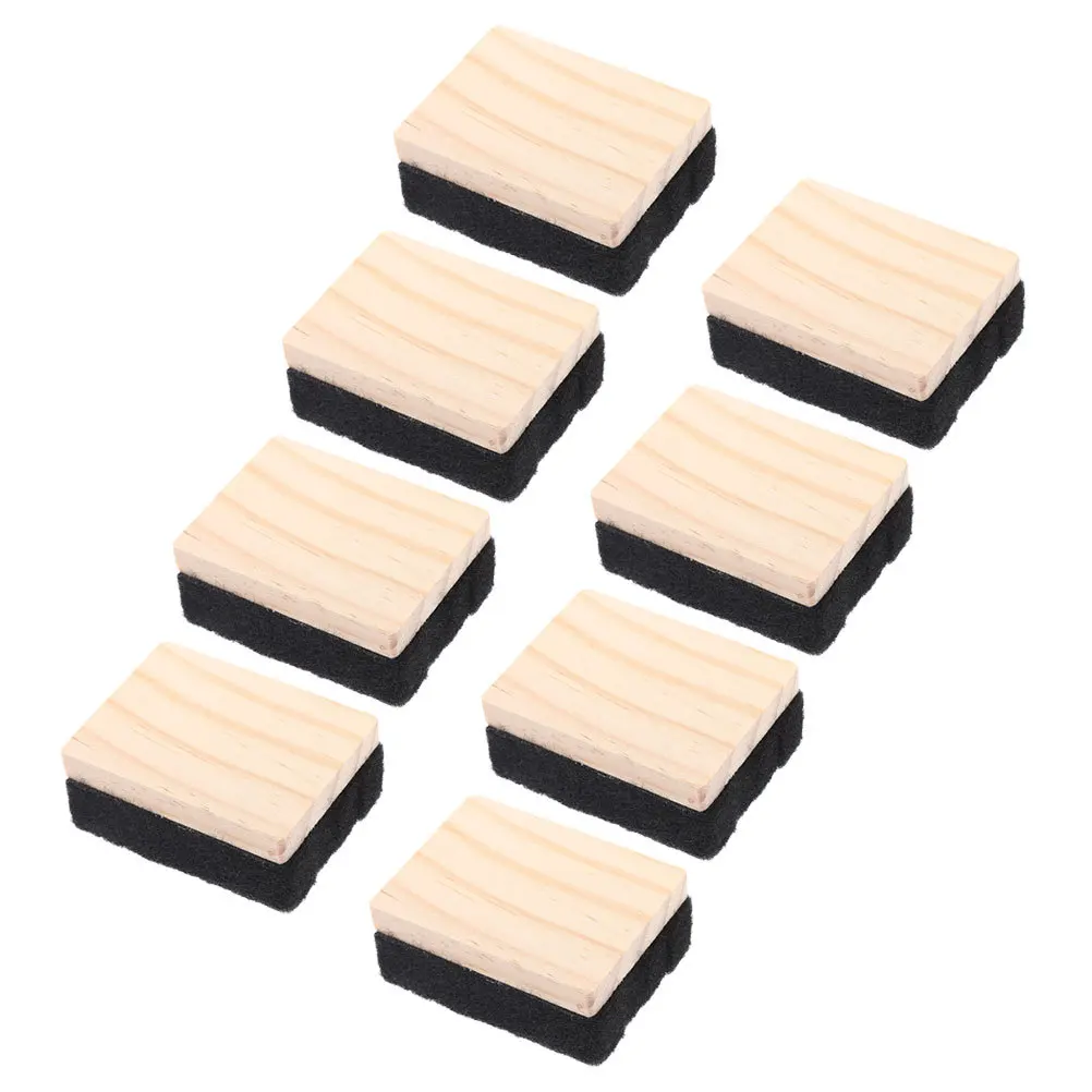 

8Pcs Mini Wood Felt Blackboard Erasers Compact Chalk Eraser Cleaner for School Classroom Office Felt Eraser Blackboard Cleaner