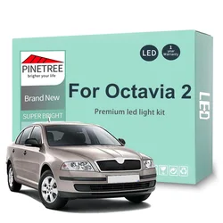 Canbus juego de luz Interior Led para Skoda Octavia 2 1Z 1Z3 1Z5 RS Sedan Combi 2005-2012 mapa Domo maletero