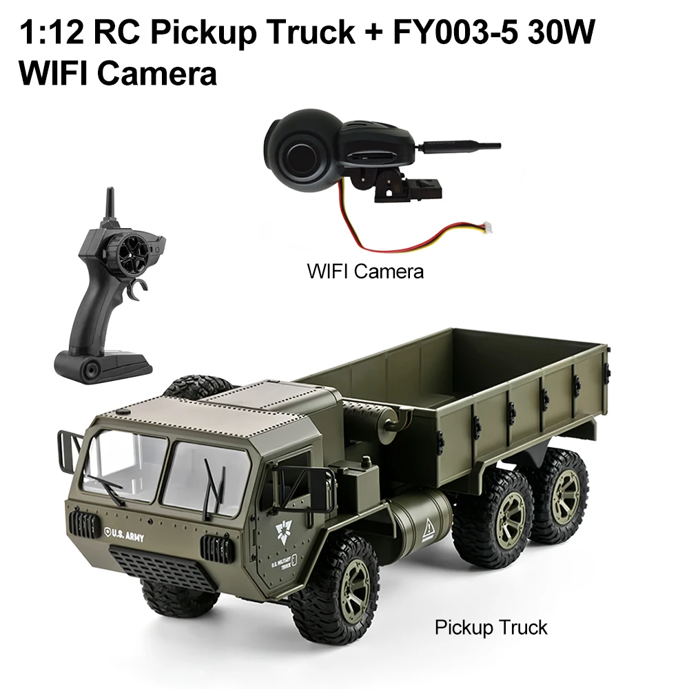 FAYEE FY004 RC Car 2.4G 6WD Pickup Truck 70M with HD Camera APP Control Climbing Vehicle - Image 6