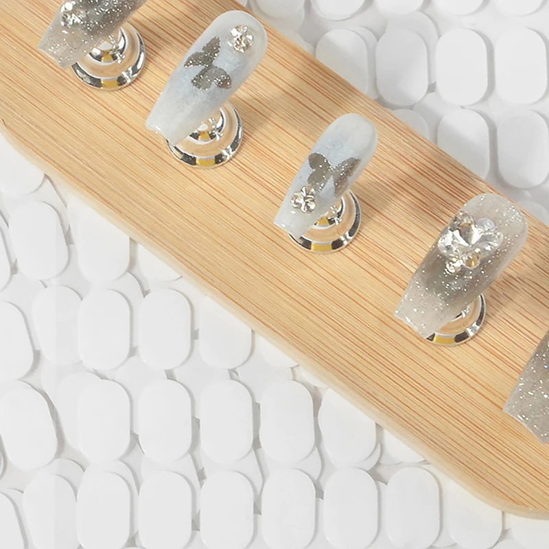 100 pièces presse sur Double face gelée bande ongles colle adhésif clair autocollants manucure Art présentoir Salon pratique montrant