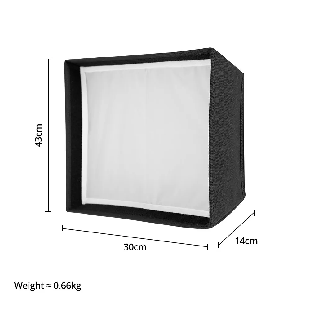 Godox LEDP260C LED Video Soft Light Diffuser Honeycomb Grid Softbox for Godox LED Video Light (Softbox Only)