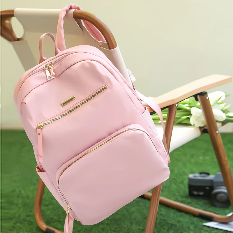 Sewing Thread Zipper Oxford Women\'s Fashion Backpacks Solid Color Bags for Women 2024 New Free Shipping Bolsas Para Mujeres