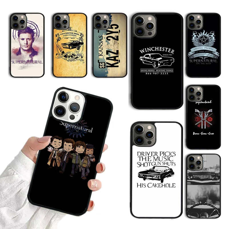 Supernatural Winchester Phone Case For iPhone 15 16 SE2020 11 12 13 14 Pro Max Mini Cover For iPhone Max 6 7 8 Plus Fundas