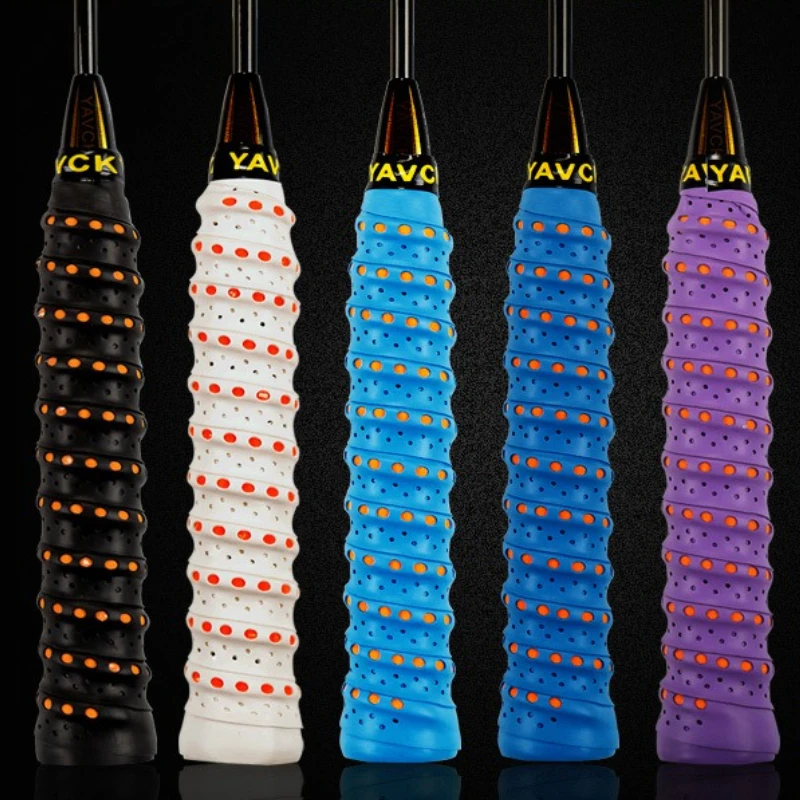 10 قطعة شريط لحام مضرب تنس المضادة للانزلاق امتصاص العرق الفرقة في الهواء الطلق الصيد رود لف حزام الرياضة الريشة الاسكواش الشريط #6