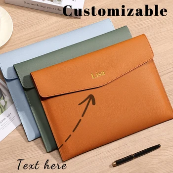 Borse portadocumenti in pelle A4 personalizzate per lettere,...
