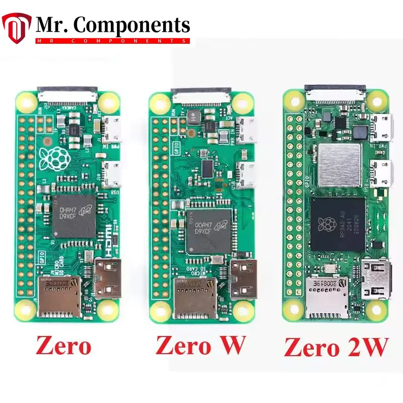 1PCS Raspberry Pi ZERO W Zero 2W with WIFI Wireless Bluetooth-compatible BLE Module 1GHz CPU 512MB RAM Development Board HDMI-co