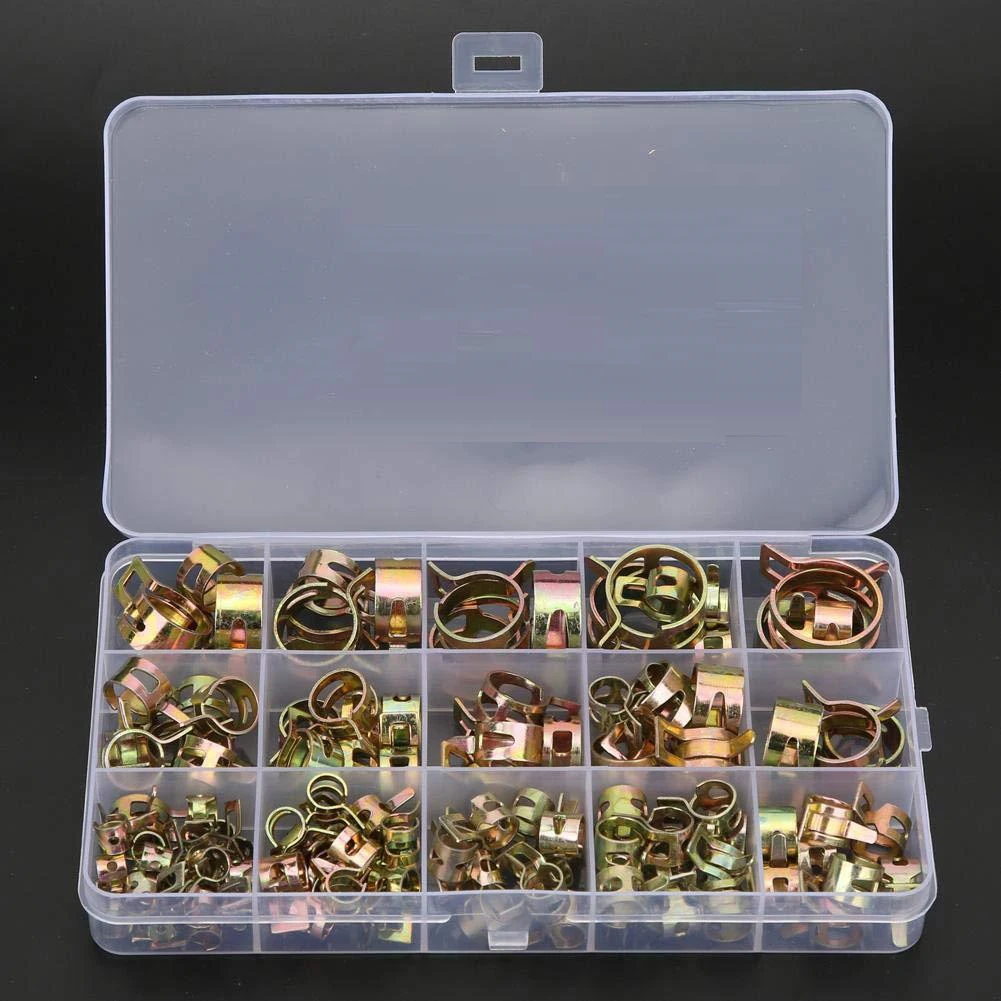 قابلة لإعادة الاستخدام الأنابيب أنبوب المشابك سيليكون خرطوم مكنسة كليب محرك صغير خرطوم المشابك المشبك المشابك خرطوم المشابك مقاطع الربيع