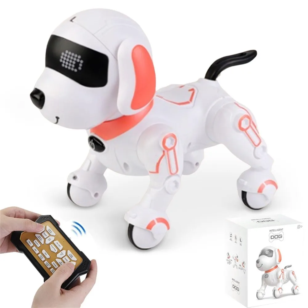 With Sound LED Eyes Remote Control Robot Dog Toy Touch Interaction Intelligent Electronic Pets Toys Robotic Dogs Action