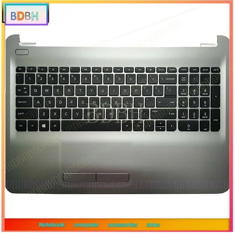 For HP 15-AC 15-AY 15-AF 15-BA TPN-C125 TPN-C126 Russian/US/UK/Spanish/Latin/German/Italy/CF Laptop keyboard with palmrest upper