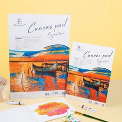 Art Oil Painting Paper White Cotton Cloth Painting Book A3A4A5 Beginner's Practice of Painting Acrylic Oil Stick Canvas
