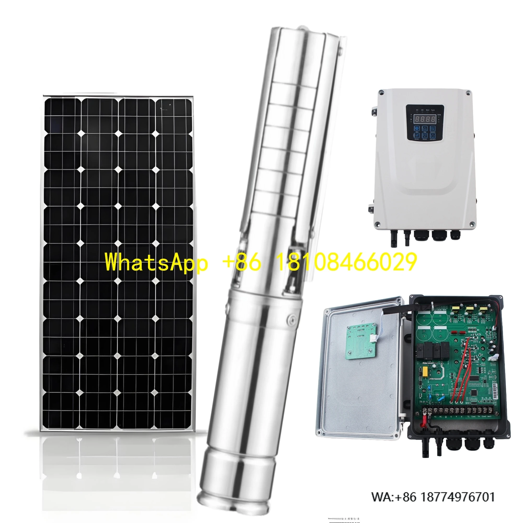 

Низкое давление, 380 л/мин, 2 поверхности постоянного тока с большим расходом, солнечная энергия, водяной насос, глубокий скважинный насос для орошения