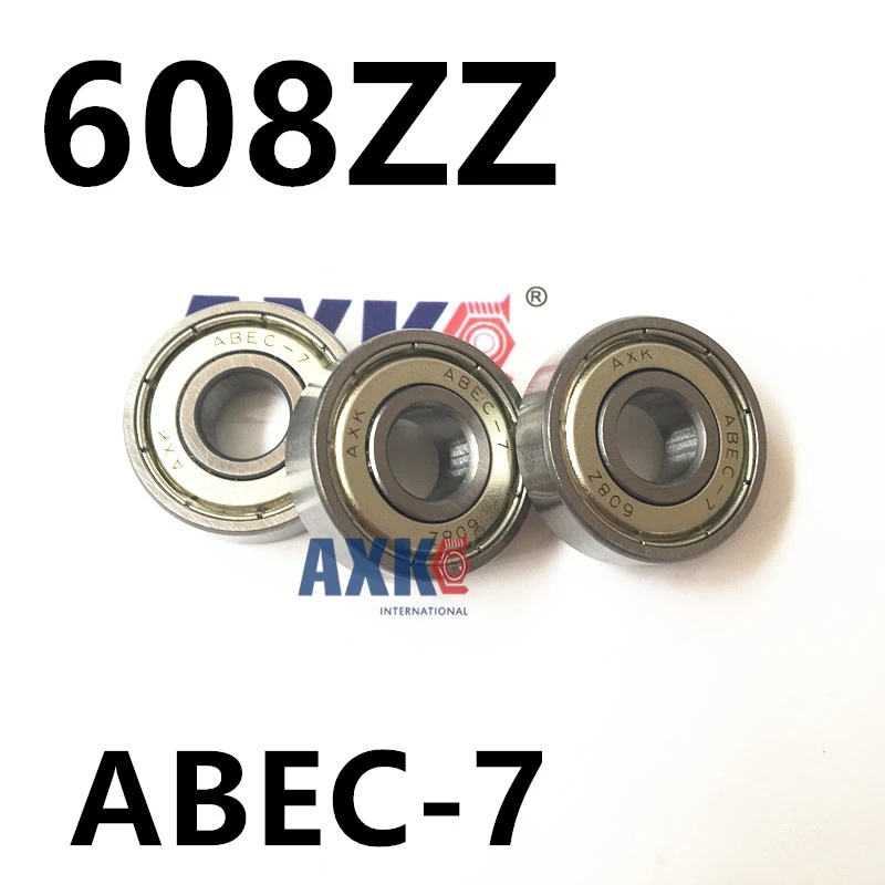 8X22X7mm Chrome Steel Miniature Ball Bearings 608-2RS ABEC-7 ABEC-9 608 for Inline Skates Bearing Skateboard Scooters 608ZZ