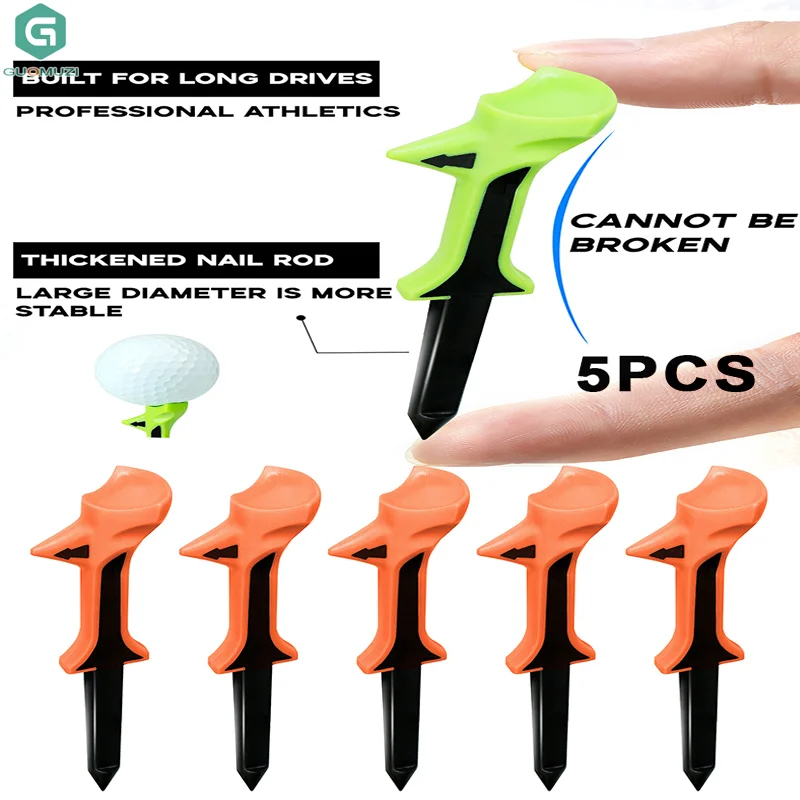 

1/5 шт. двухсекционная наклонная футболка для гольфа, цветная пластиковая футболка, принадлежности для гольфа, тренировочные аксессуары, профессиональные принадлежности для гольфа