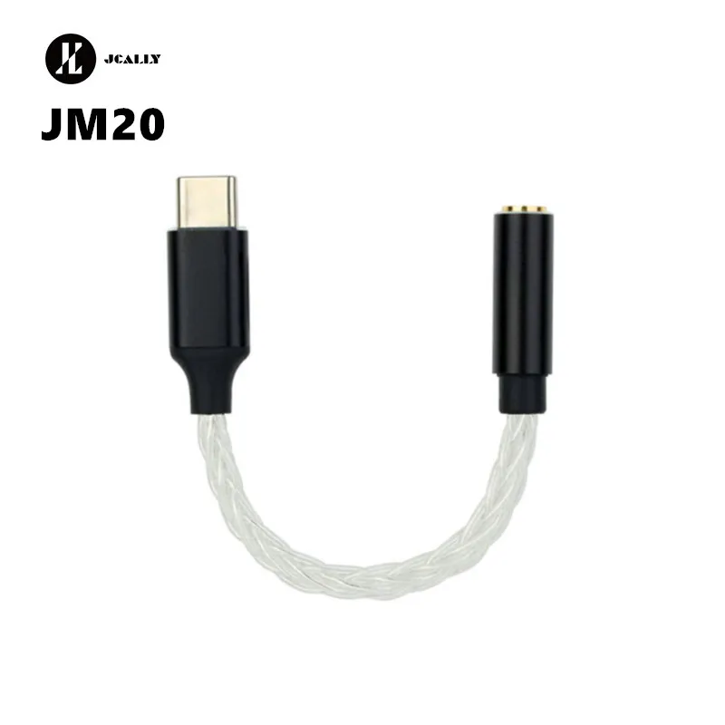 JCALLY JM20 JM20 MAX High Performance CS43131 DAC decoder Type-C to 3.5mm Headphone Amplifier Adapter for Android Windows MacOS