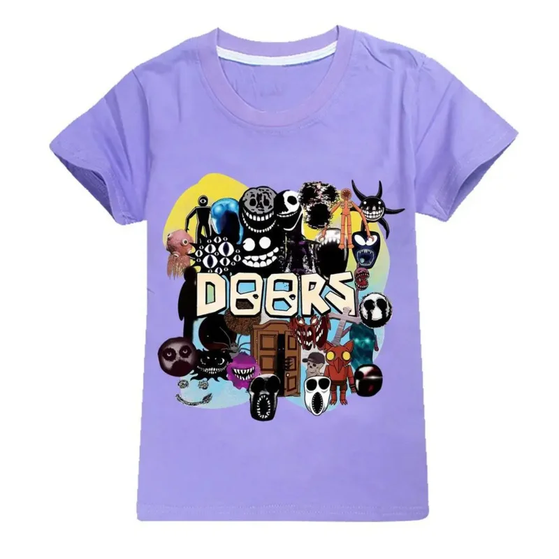 AIAI 2025Game Doors camisetas para niños figuras de dibujos animados de Anime Catnap camisetas de manga corta cuello redondo Tops Boutique ropa de verano