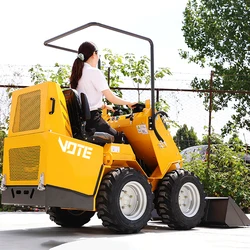 Hydraulic Mini Skid Steer Loader Multifunctional Skid Steer Wheel Loader CE EPA Engine Customize Skid Steer Loader customized