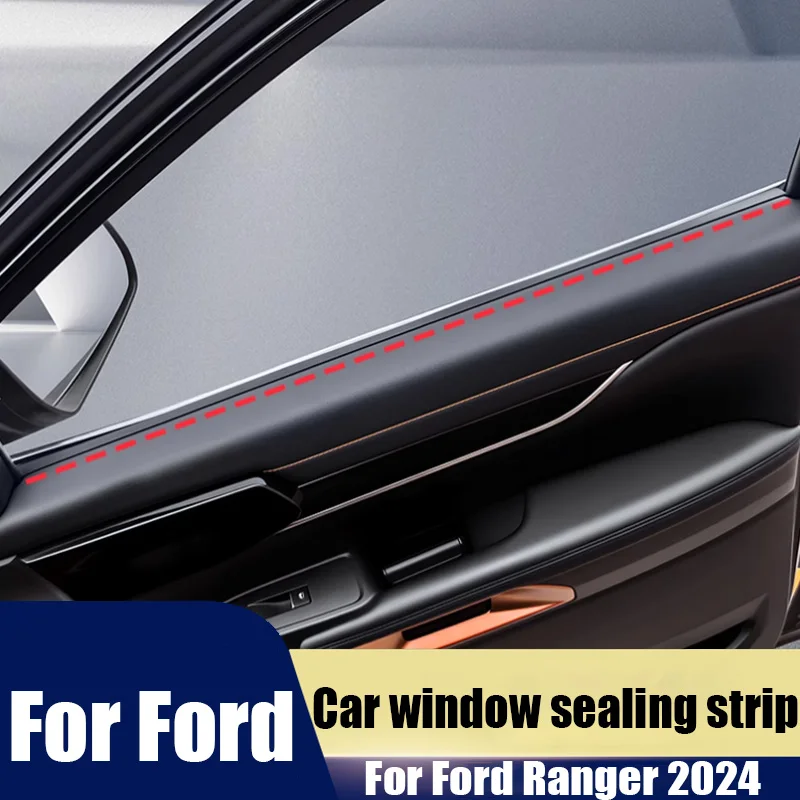 

Car window sealing strips waterproof and dustproof filling gaps automotive interior modification products For Ford Ranger 2024