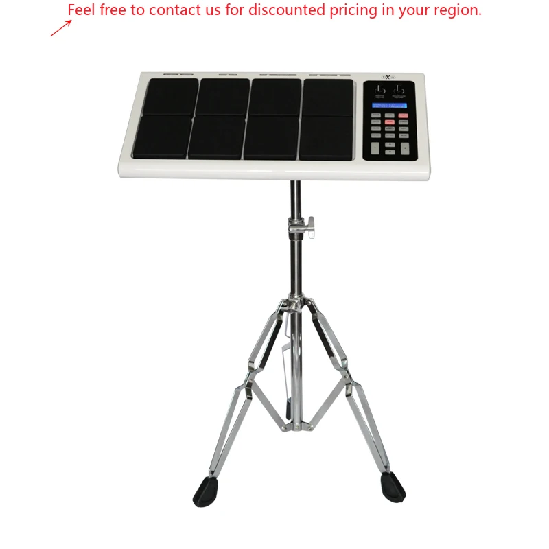 

HXM HDP-2 White Color Include Metal Stand 8 Pads Professional Octapad Percussion Instruments