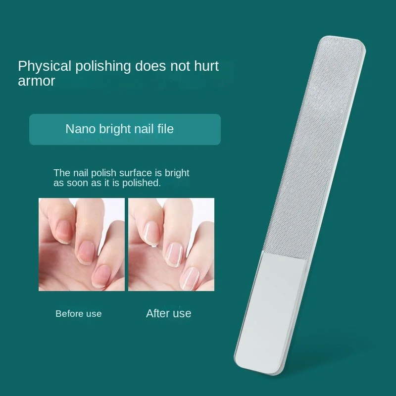 مبرد أظافر طحن الأظافر مادة خفيفة أسفل تلميع طحن الرمال نانو الزجاج ملف الأظافر ختم فرك قطعة أثرية خاصة