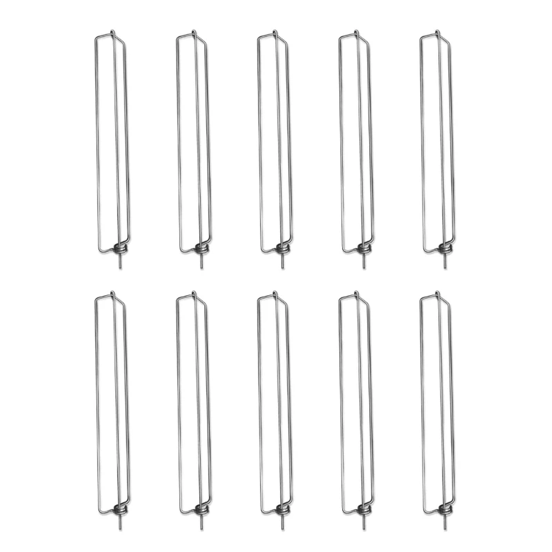 

Set of 10 Stainless Steel Skewers Set BBQ Grilling Skewers Metal Skewers 203C