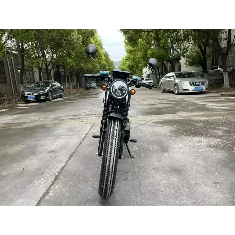 Luyuan Luyuan Motorcycle2025 الطاقة الجديدة أحدث 2000 واط 72 فولت دراجة نارية بطارية ليثيوم المصنوعة في الصين CG الكهربائية خمر ريترو موتو