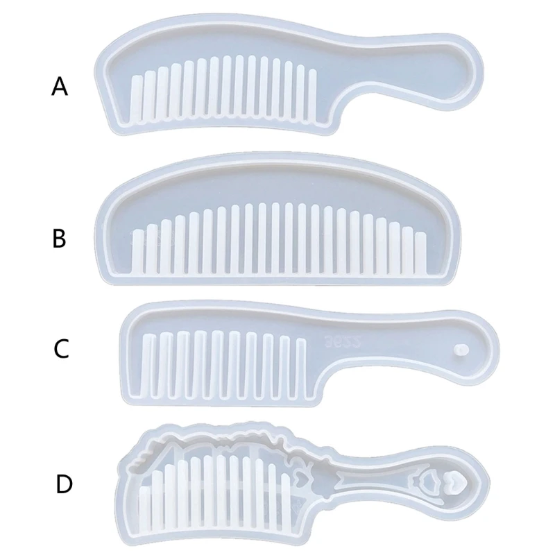 Silicone Mold Comb Casting Mold Jewelry Resin Mould Handcraft Epoxy Accessories Fashion Craft Supplies Clear Base