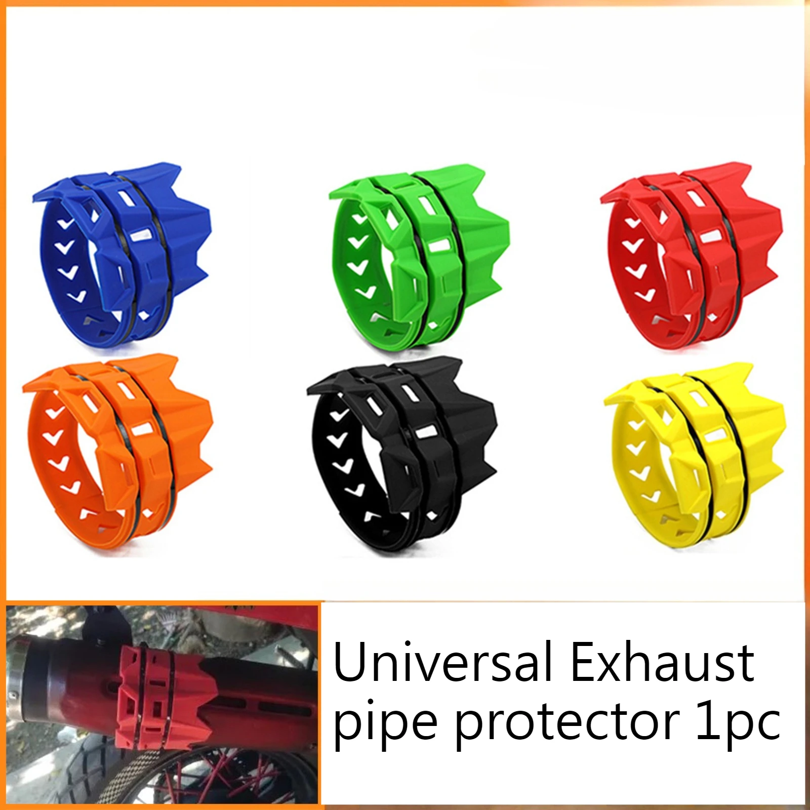 

Universal Exhaust Pipe Protector Off-road Protective Cover EXC EXCF XC XCF XCW SX Crash Protection Ring Muffler Heat-Resistant