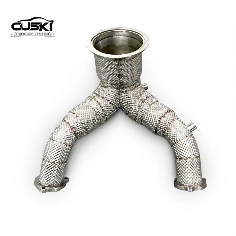 Custom Exhaust Cat Downpipe for Audi SQ5 3.0T EA839 2017-2023 Stainless Steel Car Exhaust System