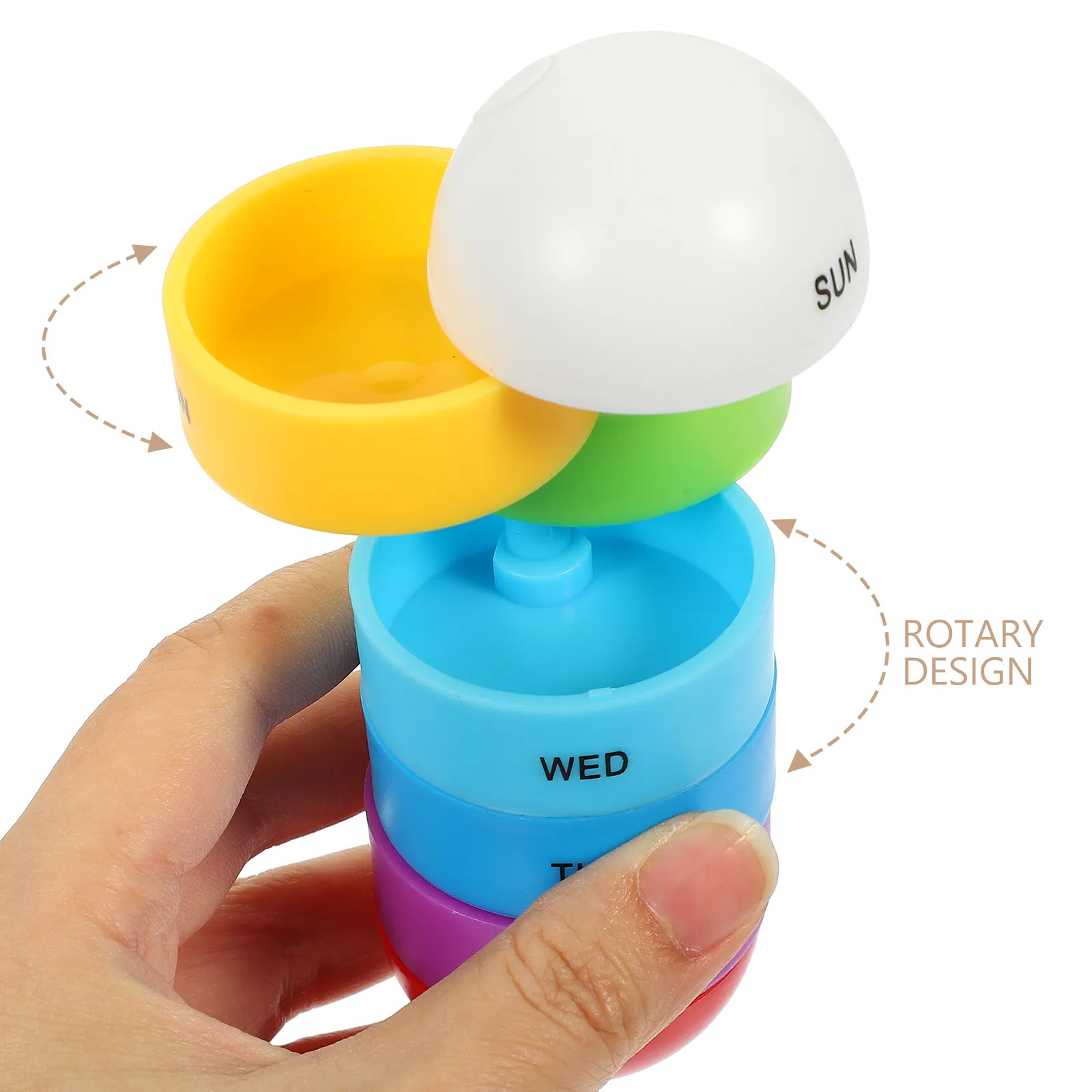 

Portable Pill Case Medicine Box High-Grade Material Sealed Moisture Proof Dust Proof Hanging Rope Reminder Pill Organizer