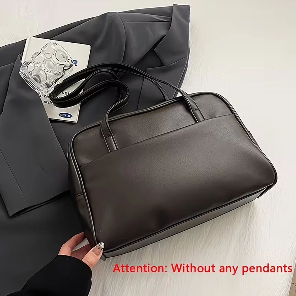 Academy-Style Retro Handbag Trendy Women's Large-Capacity Commuter Shoulder Bag Korean-Style High-End Design Briefcase