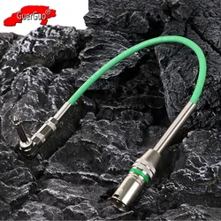 Right Angle 6.35mm Mono Jack to XLR Cable,90 Degree 1/4 Inch TS Male to 3Pin XLR Male Interconnect Cord for Soundbox Amplifier