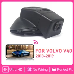 4K 2160P Wifi Car DVR Dash Cam Camera Video Recorder For Volvo V40 2013-2019 Dashcam high quality HD Night vision
