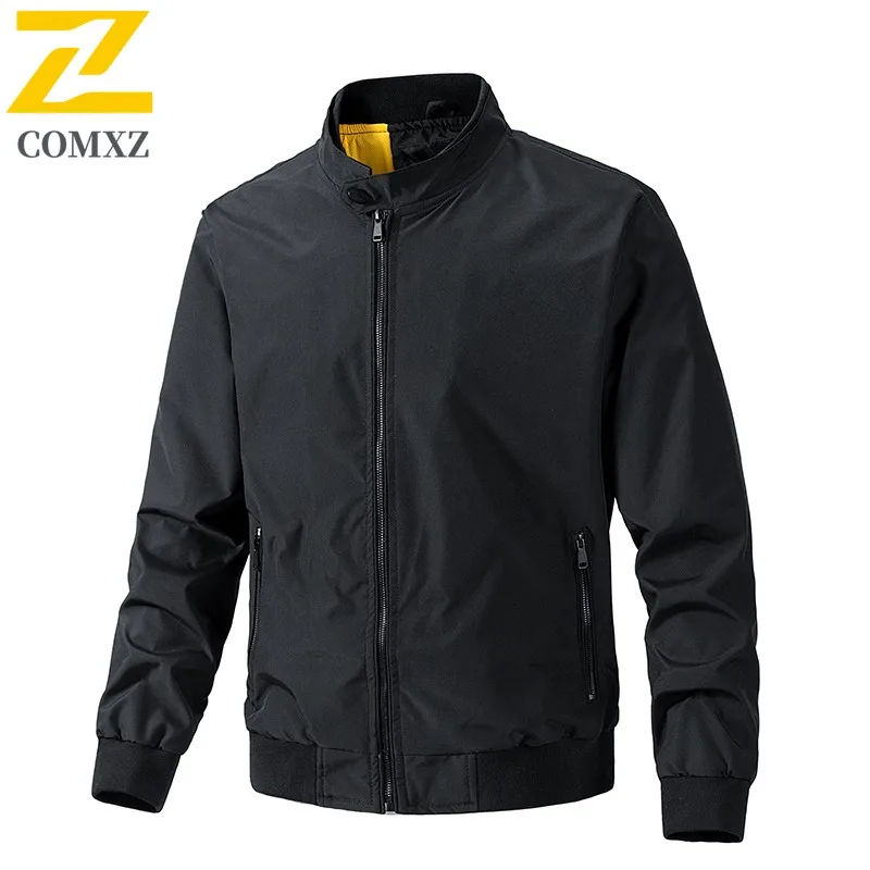 

Men Vintage Pilot Jacket Spring Autumn American Style Baseball Coat Multi-Pocket Workwear Tactical Urban Solid Color Outerwear
