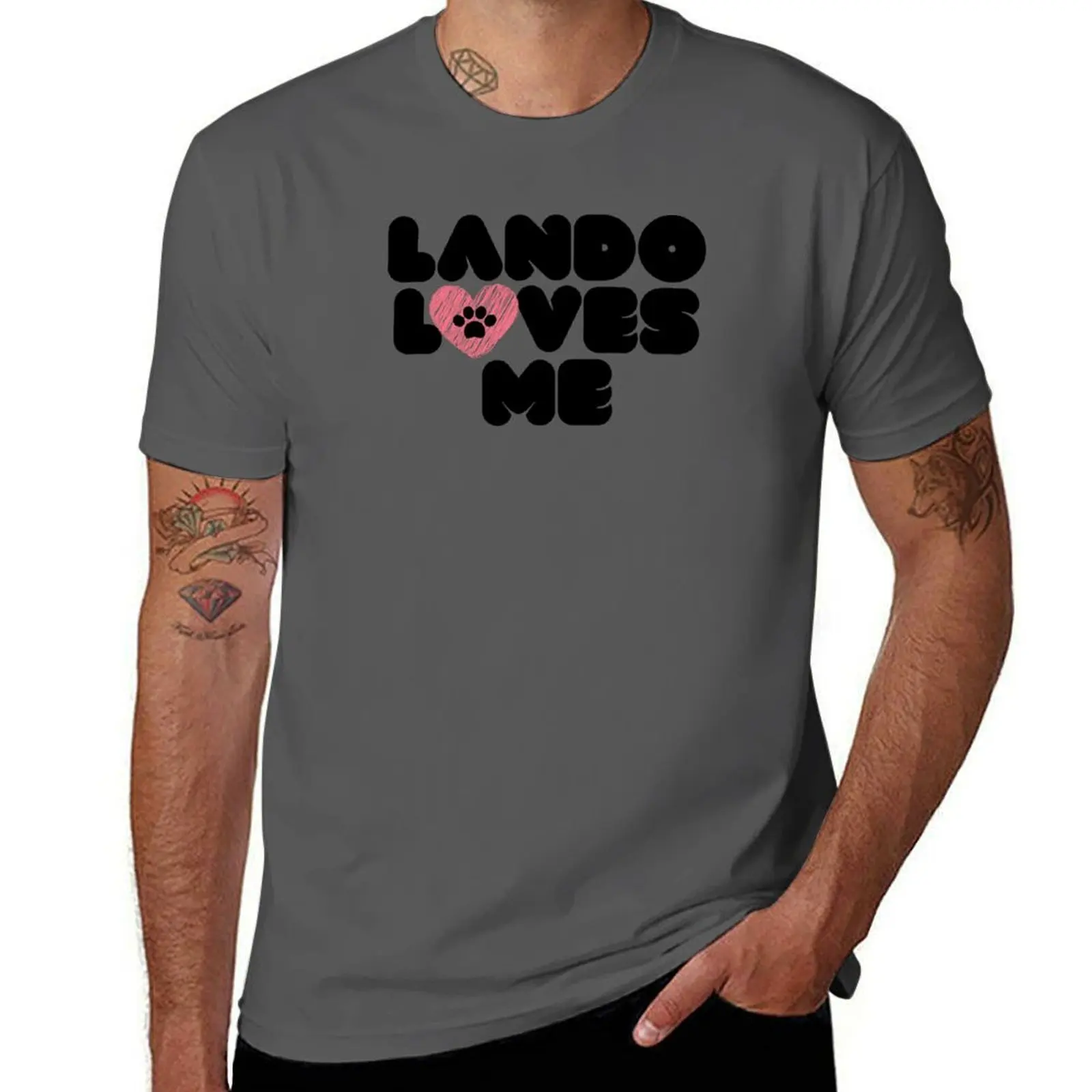 

Lando Loves Me T-Shirt cotton t shirts high quality funny t shirts cotton t shirt man cotton T-Shirt