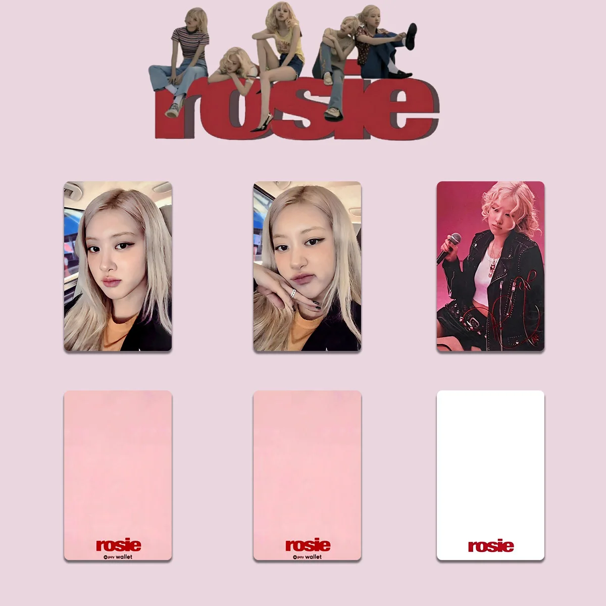Kpop Idols ROSE Solo Album ROSIE Photocard Double Sides Printing Special Card Korean Style LOMO Card Fans Collection Gift