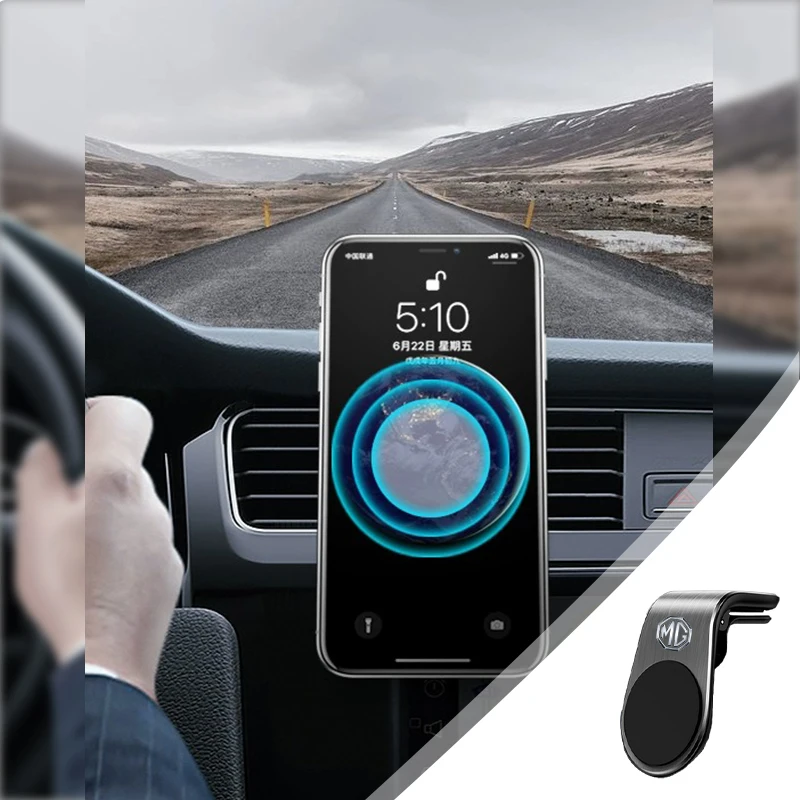 Magnetic Car Phone Holder GPS Mount Mobile Support Interior For Morris Garages MG 3 5 6 7 HS ZS GS TF GT ZR RX5 RX8 350 550 view 4