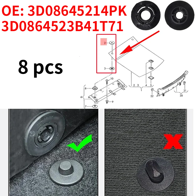 

4Sets Car Floor Mat Clips Fastener Buckles Holders Clip For GM Opel Chevrolet Vauxhall Holden Skid Resistant Carpet Fixing Clamp