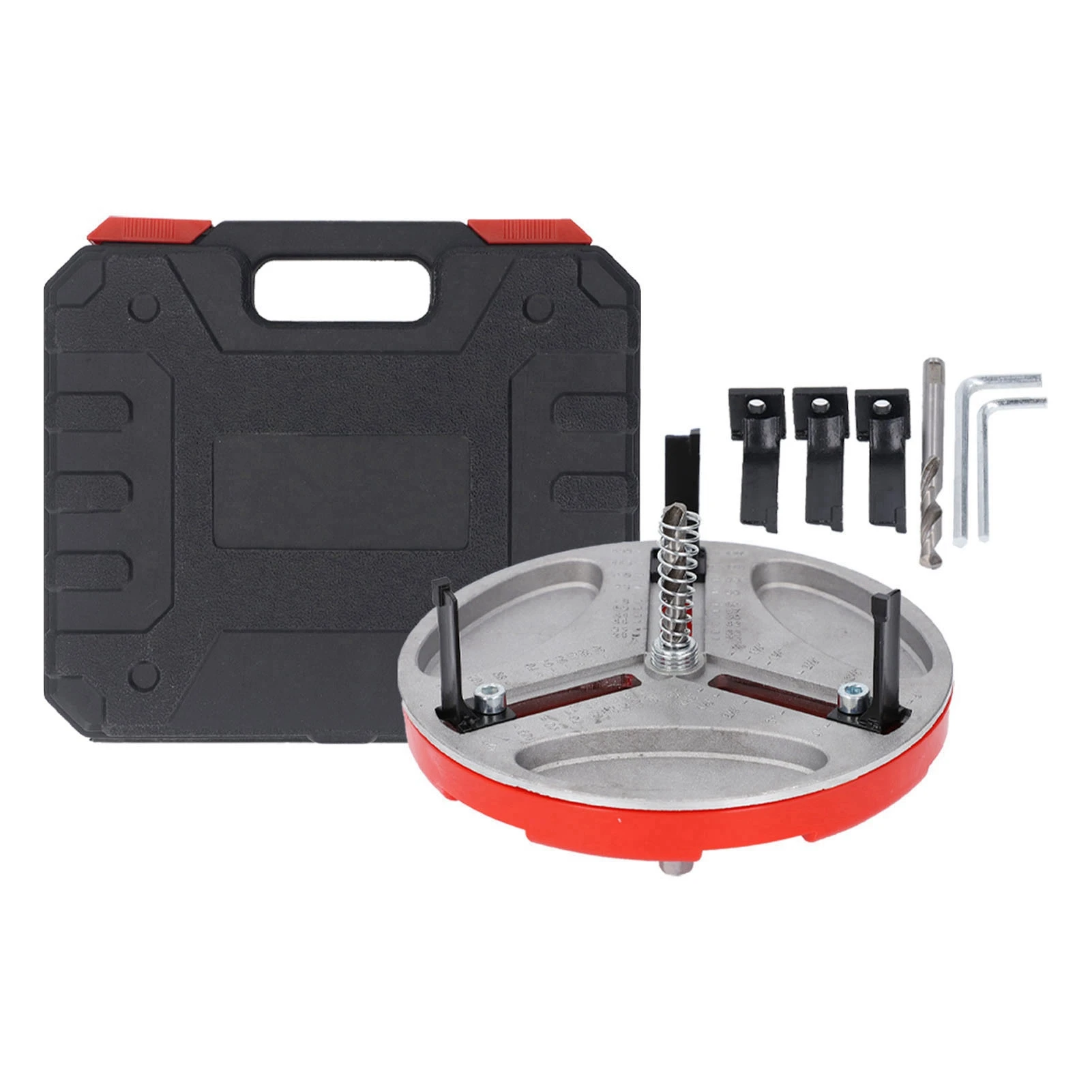 

Adjustable Round Hole Saw Tool Adjustable Punching Saw Tool 25‑130mm 1/4‑5in Round Hole Opener with 6 Alloy Blades for Furniture