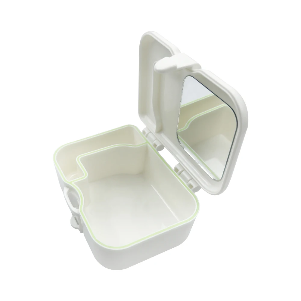 Dental Storage Box Denture False Teeth Storage Box Case Orthodontic Case With Brush Container Cleaning Cases Oral Hygiene Travel