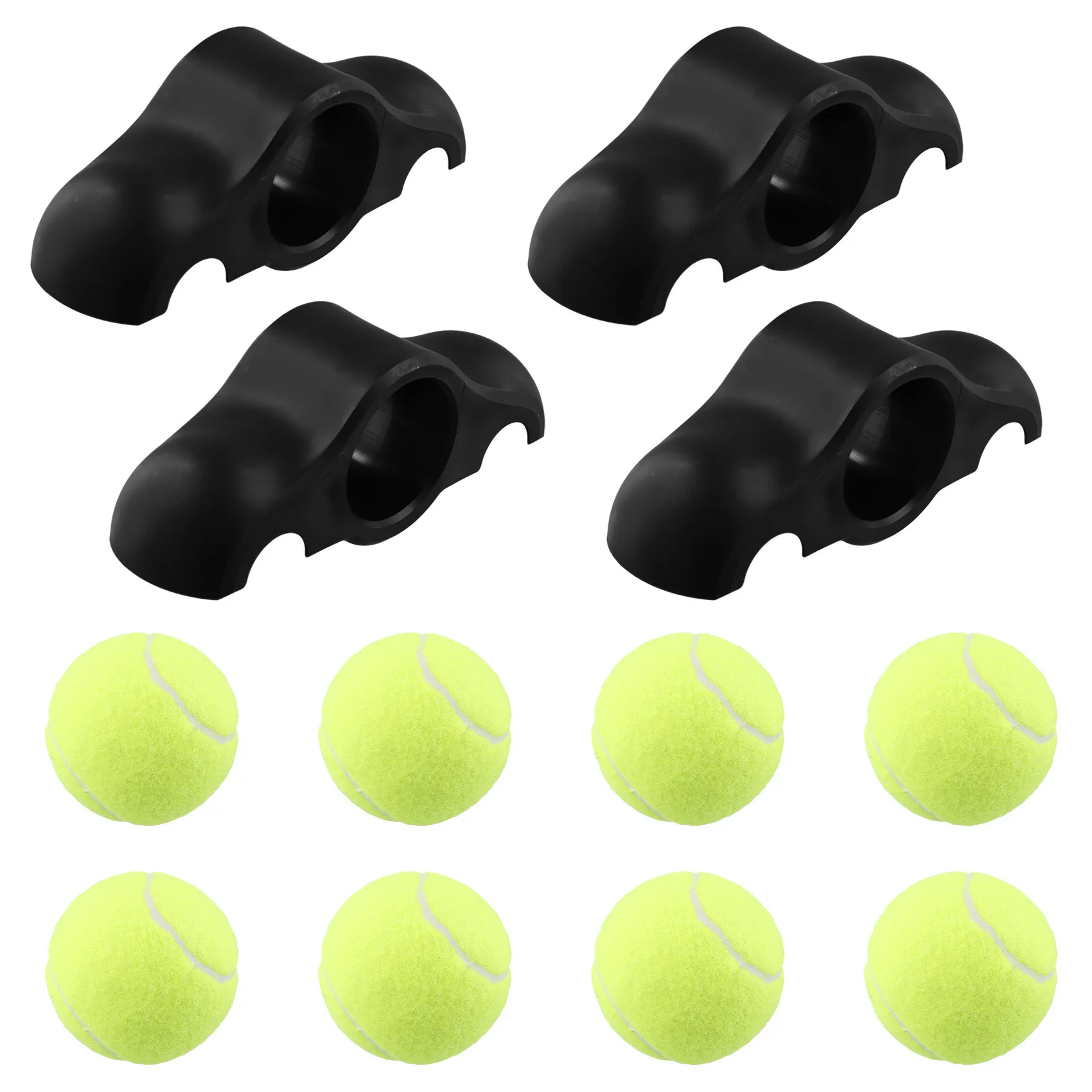 

4 Pack Indoor Cycling Snap Rocker Feet Adapters,for Smart Bike Resistance Trainer Home Workout Equipment,with Ball LYZ