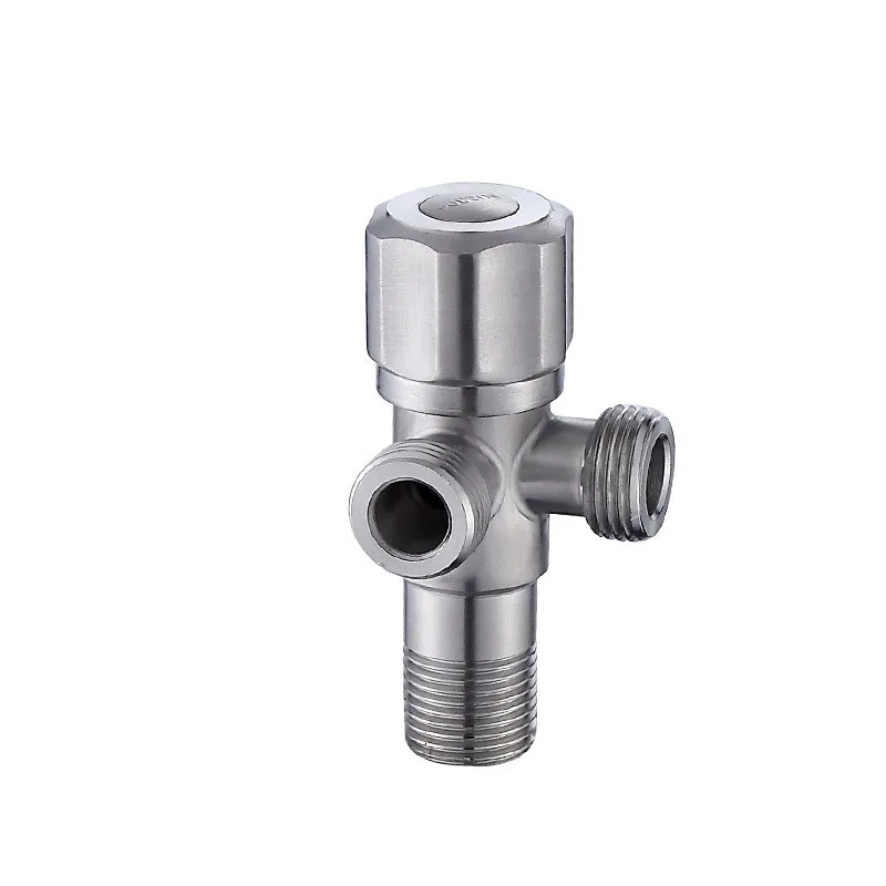 Multifunction Stainless Steel 3Ways Valves G1/2 Bathroom Accessories Water Diverter Wall Mounted Valve Bathroom Accessories