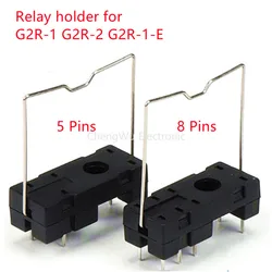 10pcs Relay PCB Socket 14F-2Z-A2 for G2R-1 G2R-2 G2R-1-E RT424024 HF115F 5PIN OR 8PIN Relay Socket