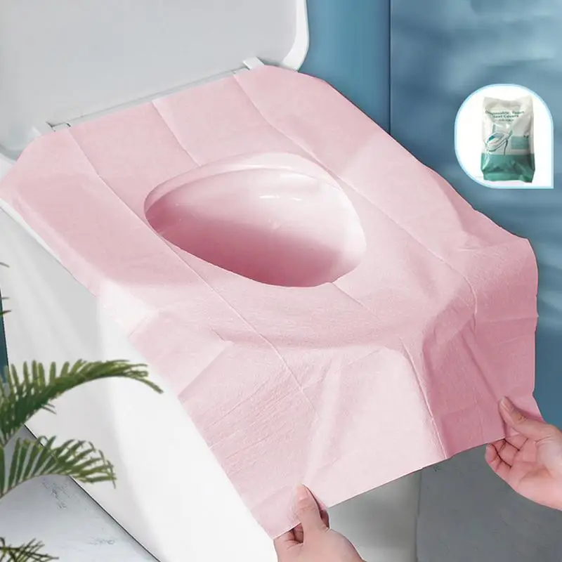 Disposable Toilet Seat Cover 10Pcs Waterproof Safety Toilet Seat Pad Portable Cover Mat For Travel Camping Bathroom Accessiories