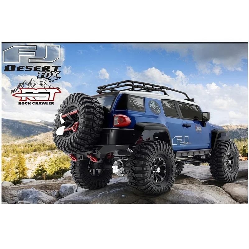 RGT EX86120 Skala 1:10 Truk RC Crawler 4WD Off-Road dengan Sasis Logam & Peredam Kejut Oli Mobil Remote Control Profesional untuk Hadiah Ulang Tahun