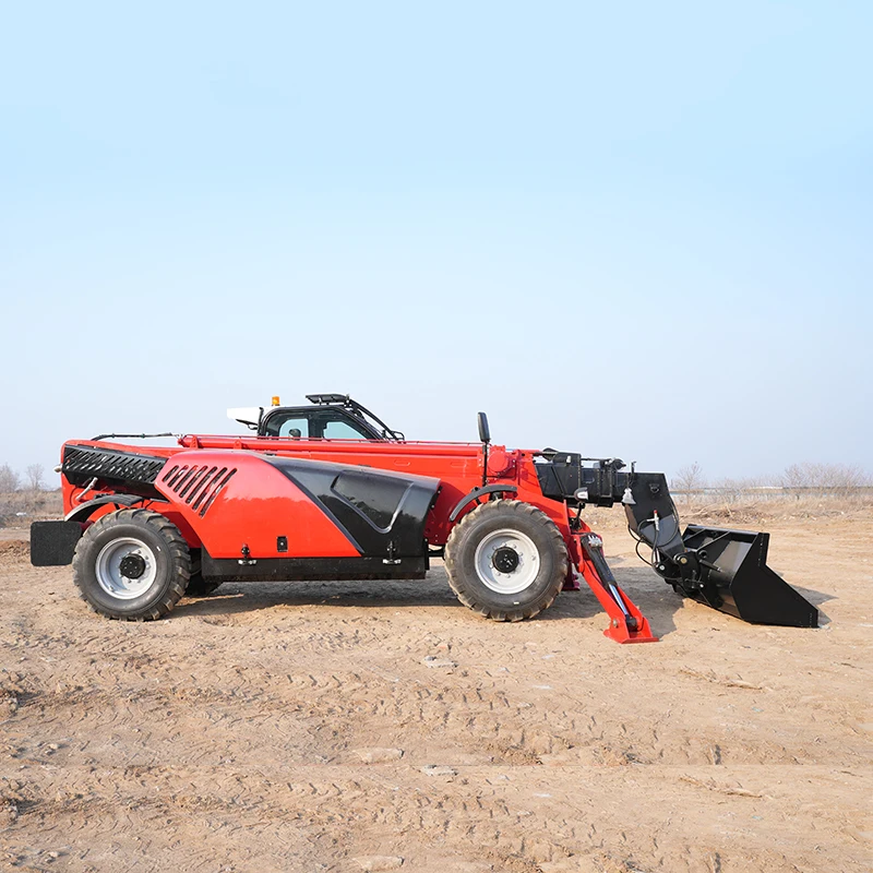 Heave 10ton Load Telescopic Forklift EPA Diesel Engine Telescopic Handler with 13 Metre Boom 4WD Telehandler Customized