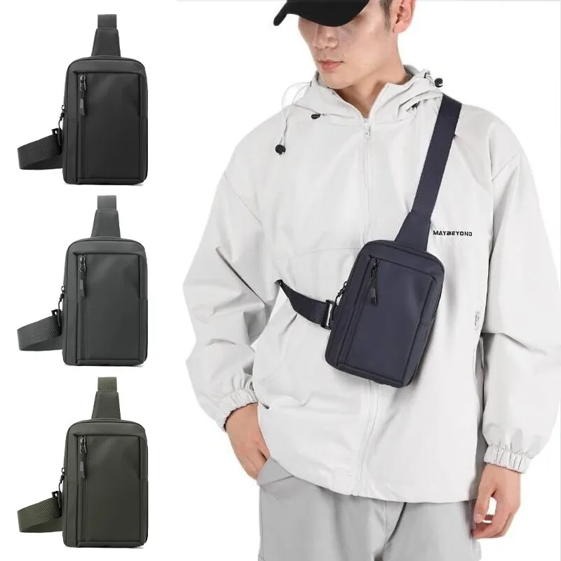 

Мужская повседневная сумка через плечо из оксфордской ткани, маленькая холщовая сумка-слинг для активного отдыха